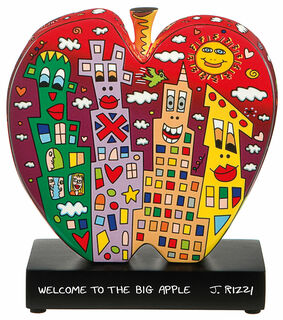 Objet en porcelaine "Welcome to the big apple" (Bienvenue dans la grande pomme)