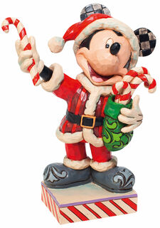 Sculpture "Mickey Mouse with Candy Cane", fonte von Jim Shore