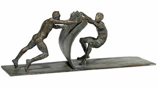 Sculpture "Bouger ensemble" (2019), bronze