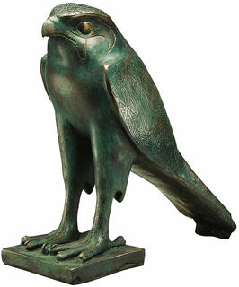 Sculpture "Faucon d'Horus", version en bronze collé
