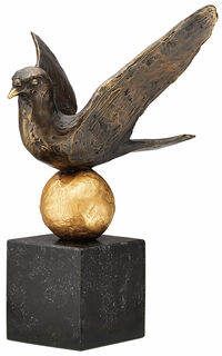 Sculpture "Colombe de la paix", bronze