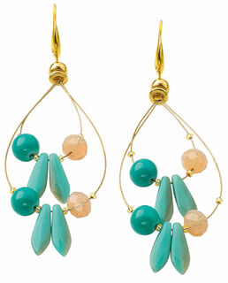 Boucles d'oreilles en perles "Jasmine" (en anglais)