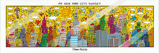 Tableau magnétique "My Ny City Sunset", verre