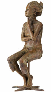 Sculpture "Et si?", bronze von Valerie Otte