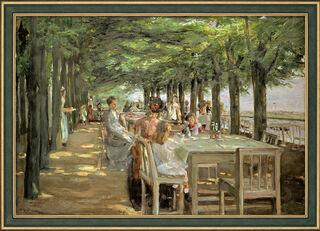 Tableau "Terrasse du restaurant Jacob" (1902-03), encadré von Max Liebermann
