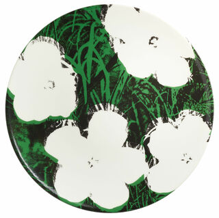 Assiette en porcelaine "Flowers" (blanc)