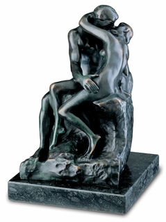 Sculpture "Le Baiser" (27 cm), version bronze