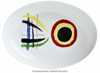 Plat / Bol ovale - by Bernardaud von Joan Miró