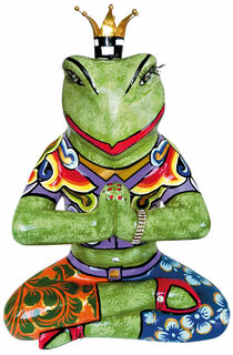 Sculpture "Yoga Frog Baba", fonte