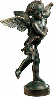 Sculpture "Putto avec dauphin", bronze