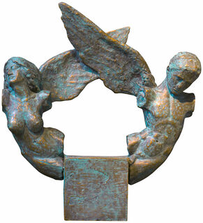 Sculpture "Un couple", bronze
