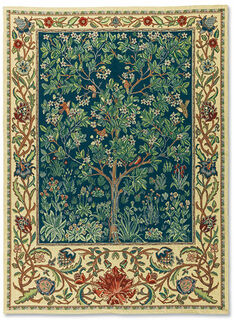 Tapisserie "Tree of Life" (grande, 120 x 88 cm) - d'après William Morris