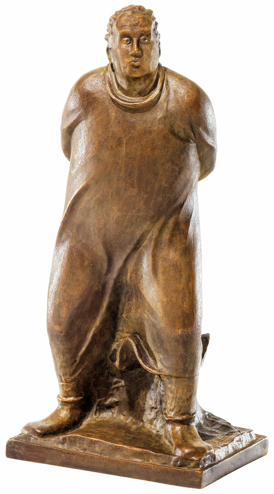Sculpture "Le Promeneur" (1912), réduction en bronze von Ernst Barlach