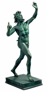 Sculpture "Fauno Danzante of Pompeii" (réduction), métal moulé