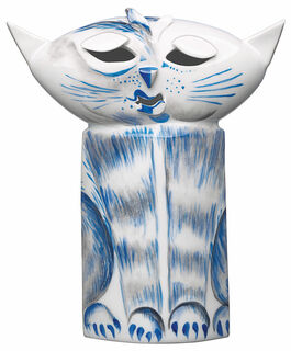 Sculpture "Cat", porcelaine