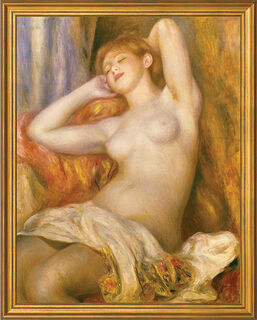 Tableau "Jeune fille endormie" (1897), encadré