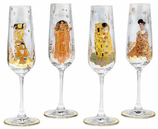 Set de 4 verres à champagne von Gustav Klimt