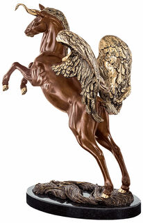 Sculpture "Ma licorne Pégase", bronze