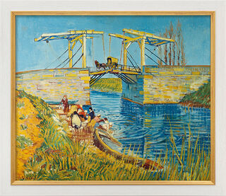 Tableau "Pont d'Arles (Pont de Langlois)" (1888), encadré