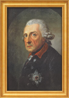 Tableau "Frédéric le Grand, roi de Prusse" (1781), encadré