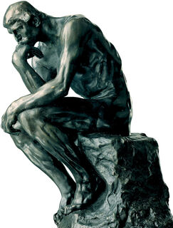 Sculpture "Le Penseur" (26 cm), bronze collé von Auguste Rodin