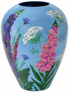 Vase en verre "Bouquet de fleurs de prairie"