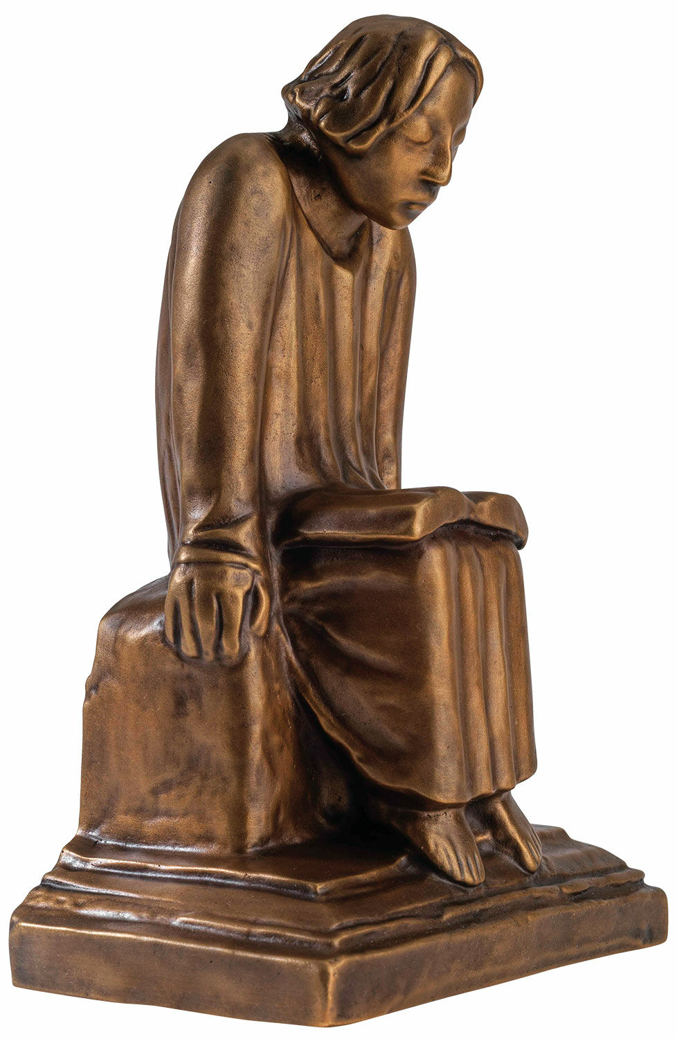 Sculpture "Étudiant monastique qui lit" (1930), réduction en bronze von Ernst Barlach