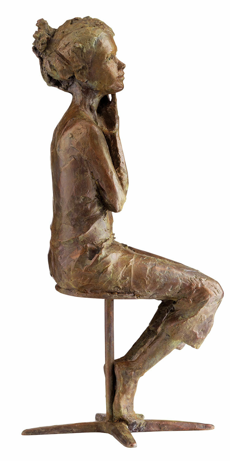 Sculpture "Et si?", bronze von Valerie Otte