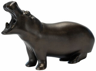 Sculpture "Hippopotame", fonte
