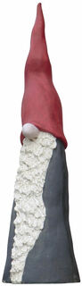 Gnome "Tomtar big XXL" (hauteur 100 cm), moulé et peint à la main