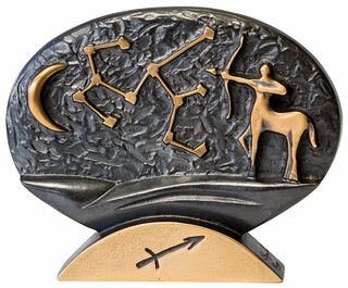 Sculpture du signe astrologique "Sagittaire" (23.11.-21.12.), bronze