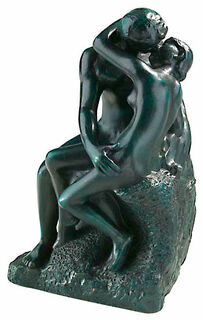 Sculpture "Le Baiser" (19 cm), fonte