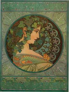 Tableau de verre "Lierre" (1901)