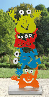 Sculpture de jardin "Acrobates Monster Tower"