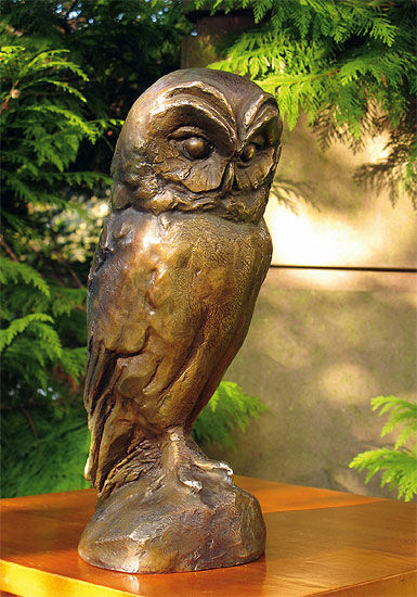 Sculpture "Hibou", bronze von Bruno Bruni
