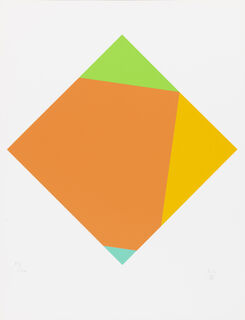 Tableau "Transcoloration II" (1986) von Max Bill