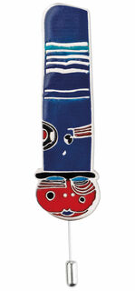 Broche "Chapeaux qui portent" - d'après Friedensreich Hundertwasser