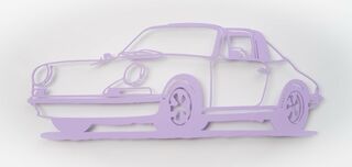 Objet mural "Porsche 911 Targa (lilas)" (2021) (Pièce unique)