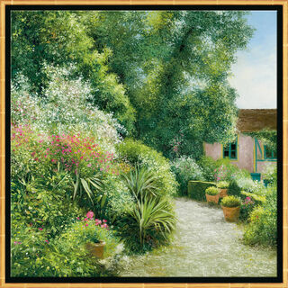 Tableau "Le Jardin Baudy à Giverny", encadré