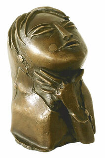 Sculpture "Femme asiatique", bronze