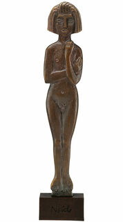 Sculpture "Femme debout" (1913/14), bronze von Emil Nolde