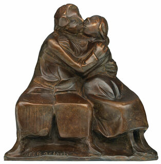 Sculpture "Groupe de baisers I" (1921), bronze von Ernst Barlach