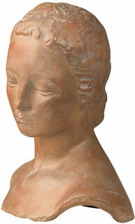 Buste "Tête féminine abaissée" (1910), version en fonte de pierre