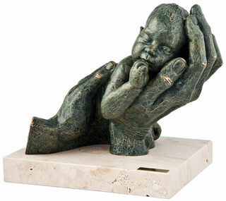Sculpture "Premiers rêves", pierre artificielle