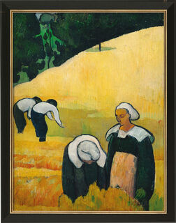 Tableau "La récolte" (1888), encadré