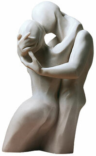 Sculpture "Le Baiser", version marbre artificiel