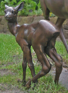 Sculpture de jardin "Fawn", bronze