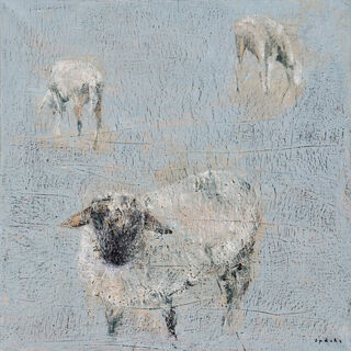 Tableau "Trois moutons #2" (2022) (Pièce unique)