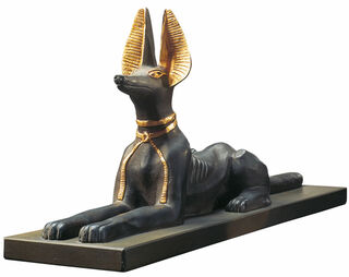 Sculpture "Anubis, Dieu des morts", fondue