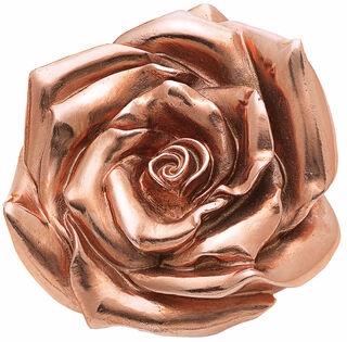 Sculpture "Rose" (2012), version plaquée or rose